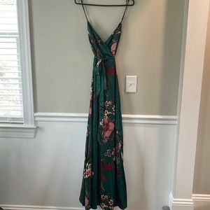 Beautiful Jade silk dress from Lulu’s NWT